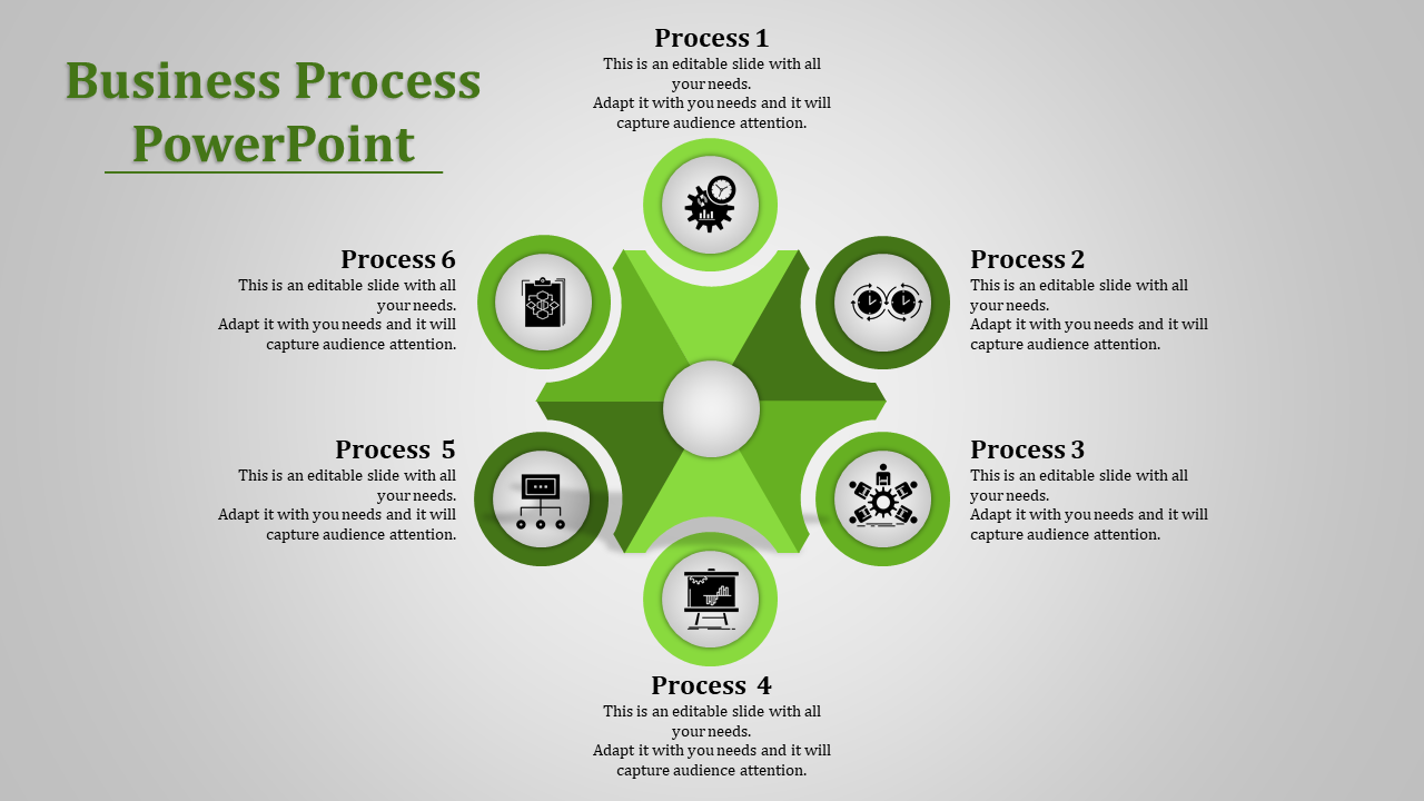 Awesome Business Process PowerPoint For Presentation Slide